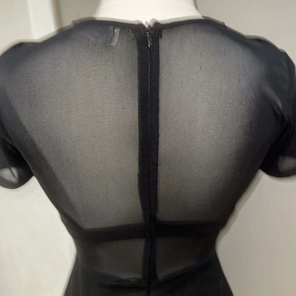 Black LBD w/sheer top & skort underneath. - Picture 6 of 8
